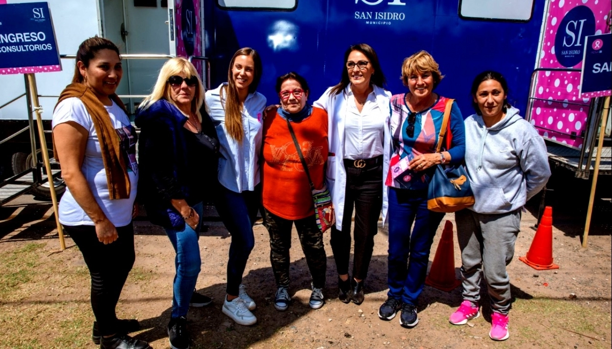 Macarena Posse participó en Rosa SI, la unidad móvil que busca detectar el cáncer de mama