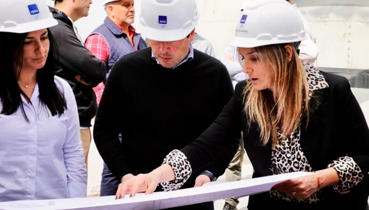 Galmarini y Nardini recorrieron la Planta Depuradora Russo en Polvorines