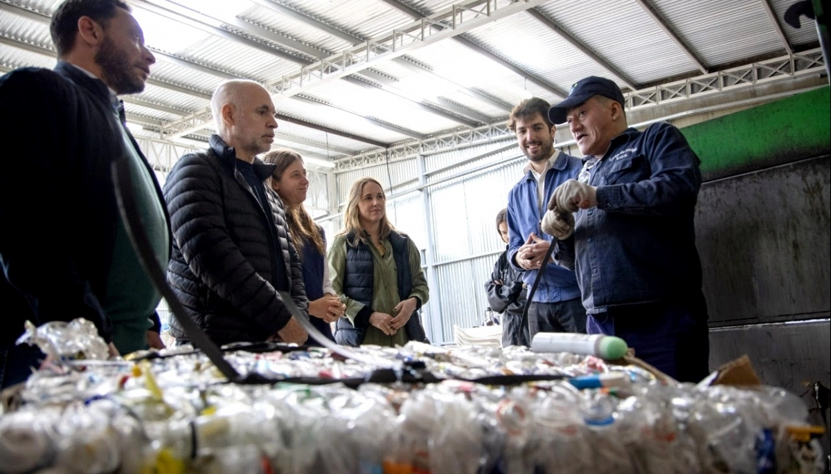 Larreta inauguró una planta de reciclaje en el Barrio Mugica