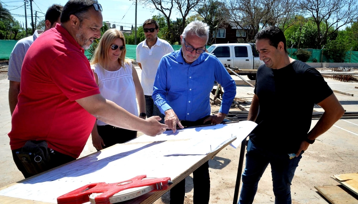 Tigre: Zamora visitó los avances en la construcción del nuevo microestadio en el polideportivo Güemes