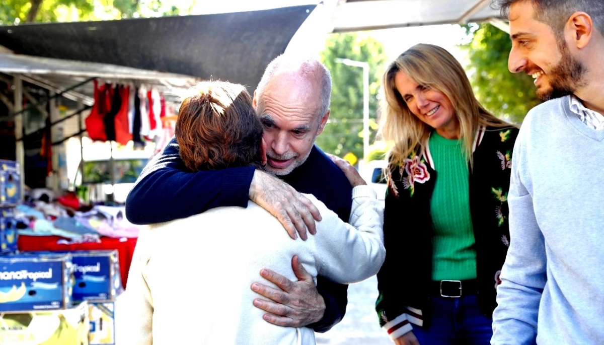 Larreta visitó Avellaneda, habló de la seguridad y cuestionó la gestión de Ferraresi