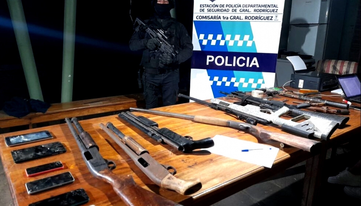Crimen de la chanchería: en una quinta de General Rodríguez encontraron un arsenal