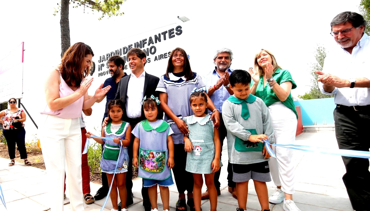 Kicillof abrió el Jardín de Infantes N°934: “Es el edificio escolar número 124 que hemos inaugurado”