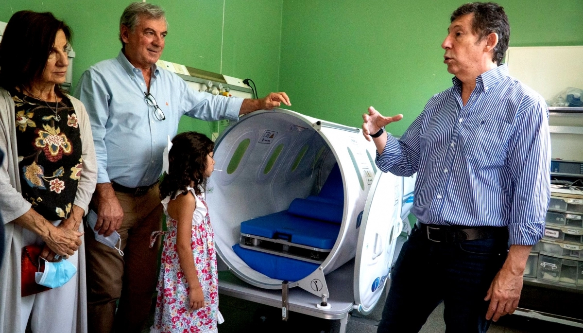 Nuevas tecnologías: Posse inauguró una sala de medicina hiperbárica en Boulogne
