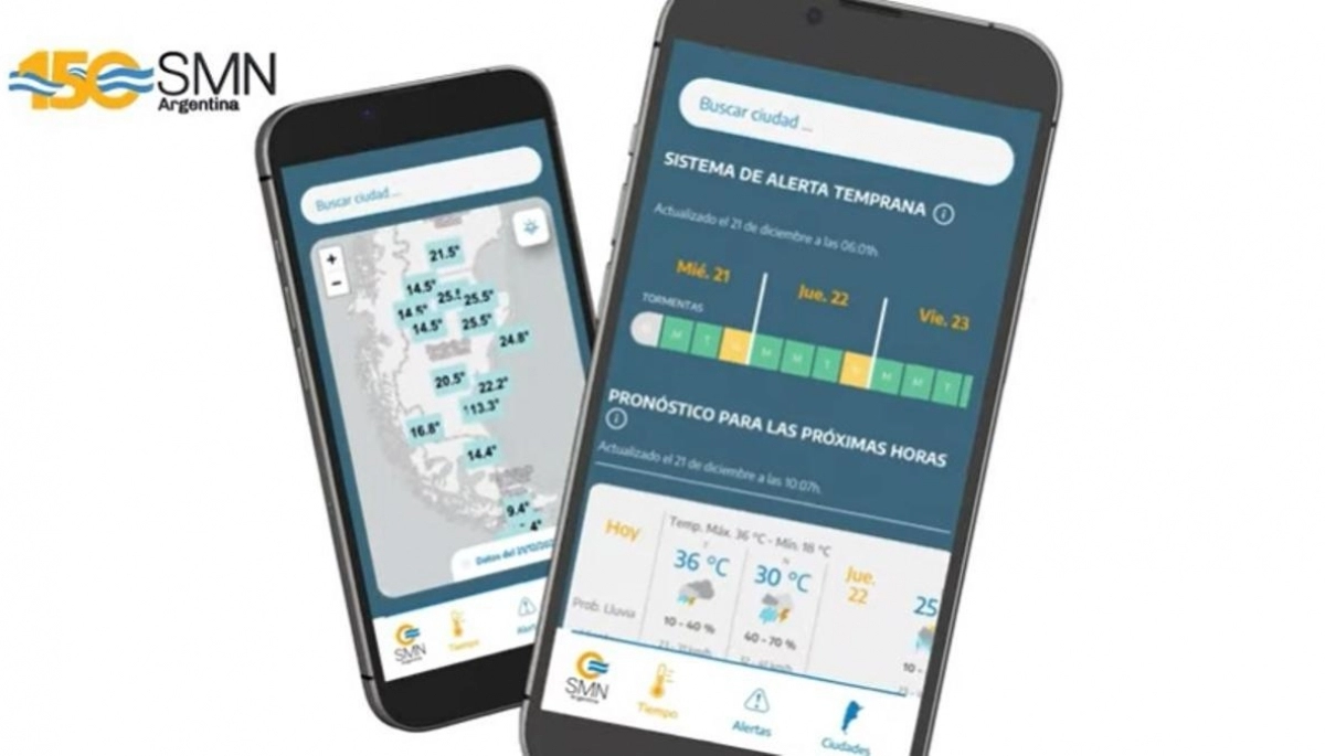 Innovación tecnológica: el Servicio Meteorológico Nacional tiene su nueva app
