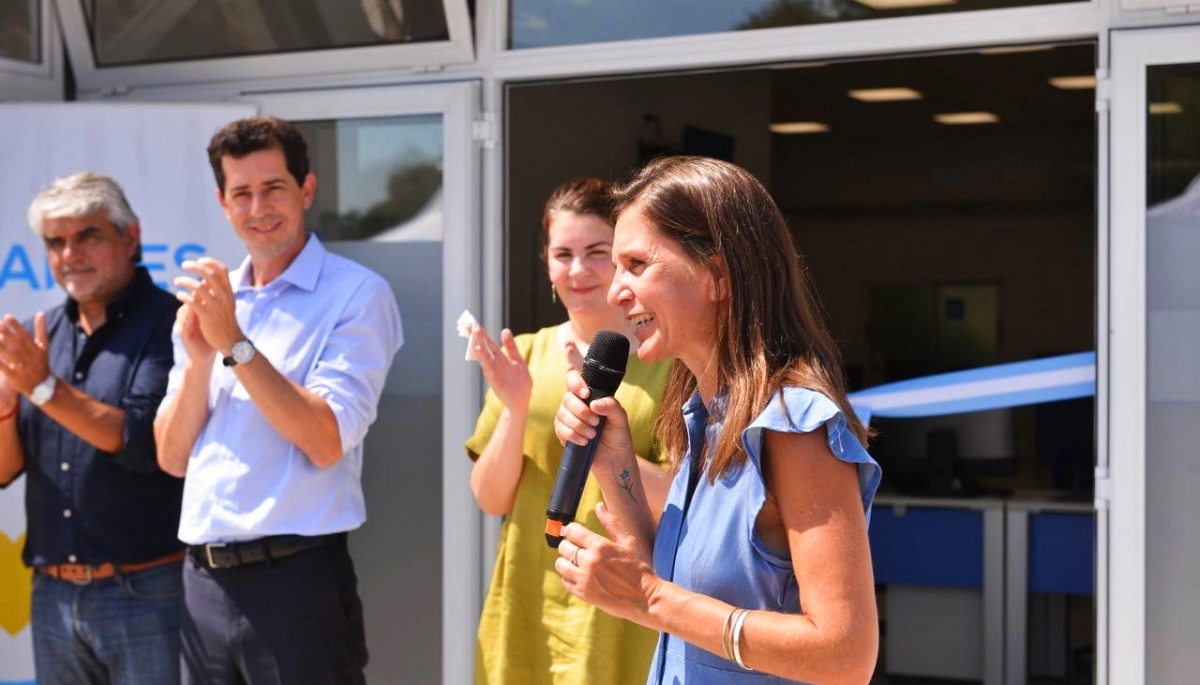 Raverta y “Wado” visitaron a Mariel Fernández e inauguraron una nueva oficina de ANSES