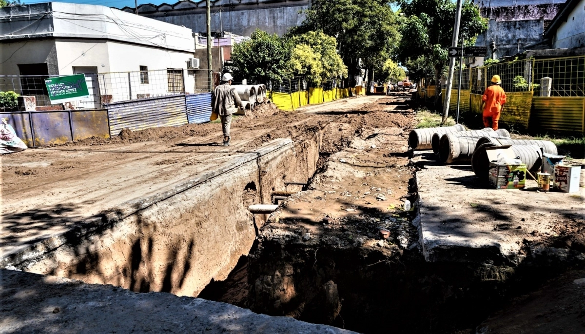 Vicente López avanzó con el Plan de Obras para prevenir inundaciones