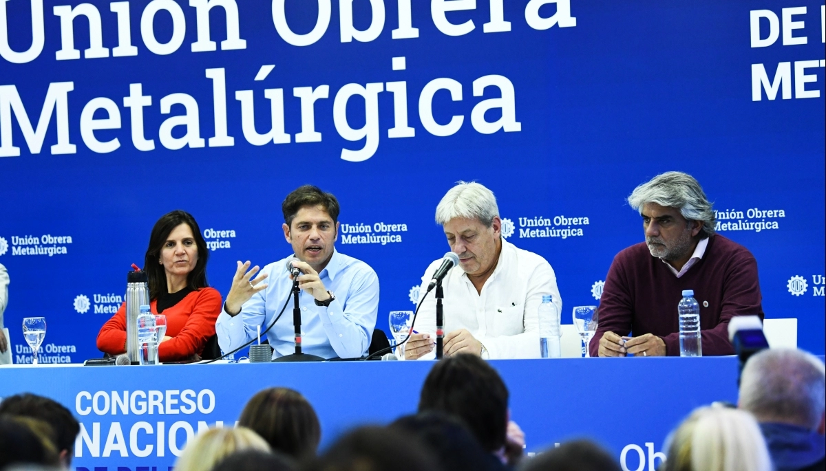 En Mar del Plata, Kicillof participó del cierre del Congreso Nacional de la UOM
