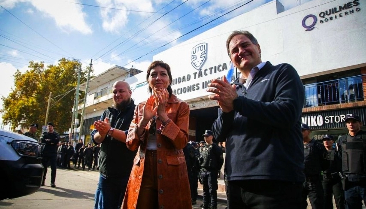 Junto a autoridades bonaerenses, Mayra Mendoza inauguró una nueva base de UTOI