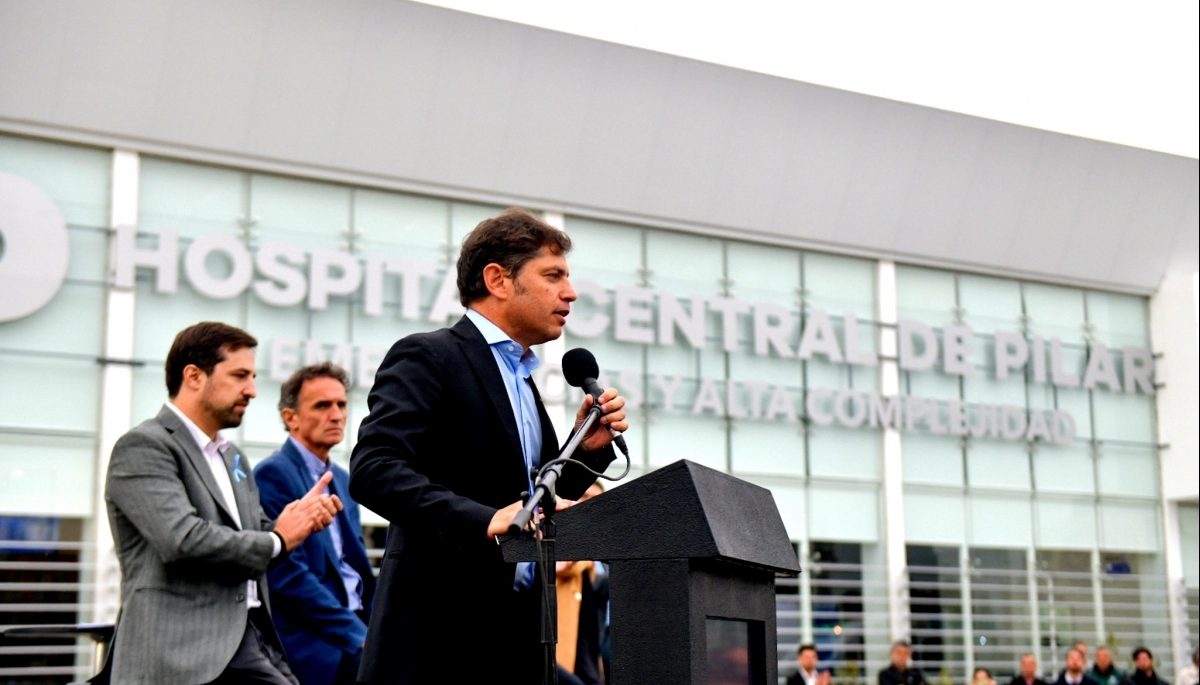 Kicillof inauguró un hospital en Pilar y en tono electoral pidió: “Seguir peleando para mas hospitales”