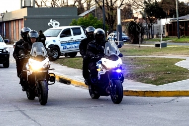 Cascallares supervisó un operativo policial de prevención en Almirante Brown