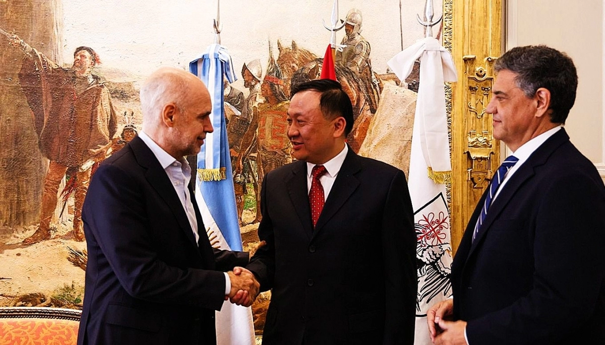 Lazos entre CABA y China: Jorge Macri y Larreta se reunieron con el vicealcalde de Shanghai