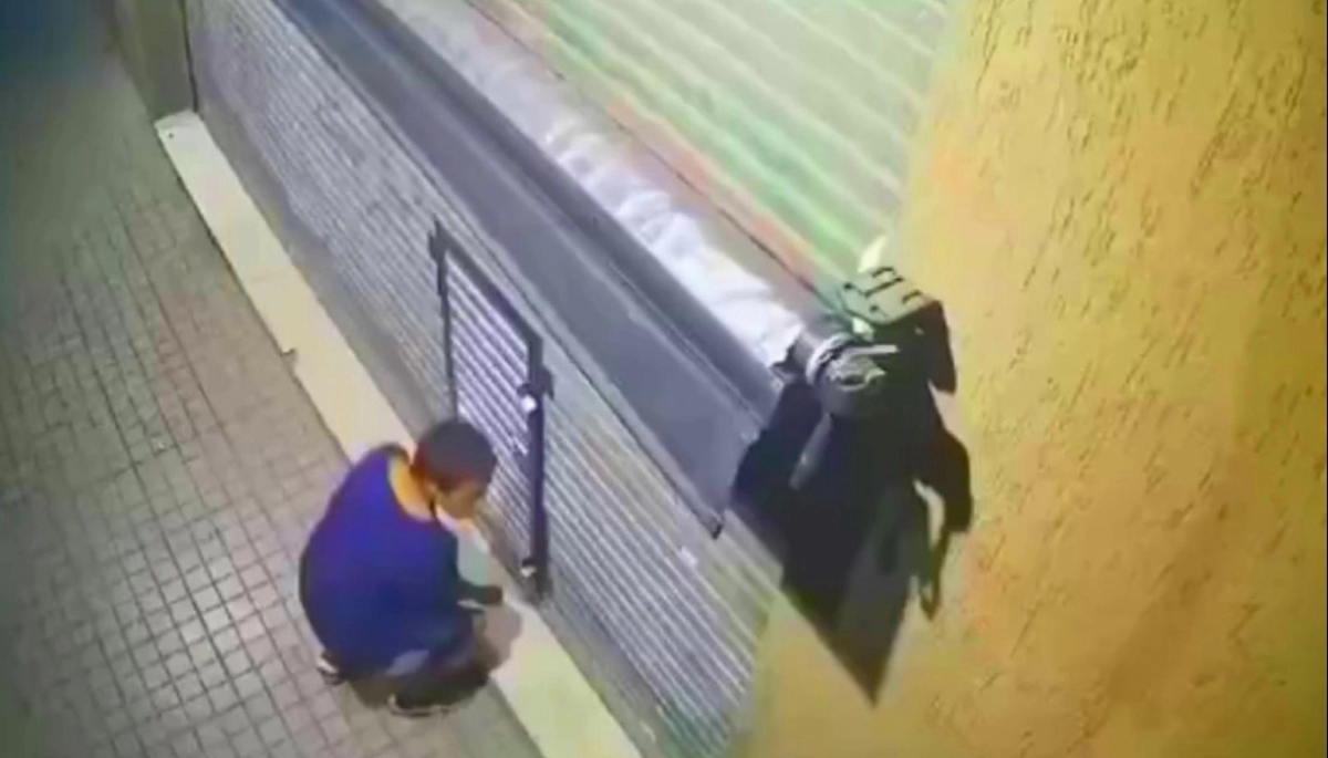 Un joven ladrón desbarata las persianas y arrasa con los comercios de Merlo