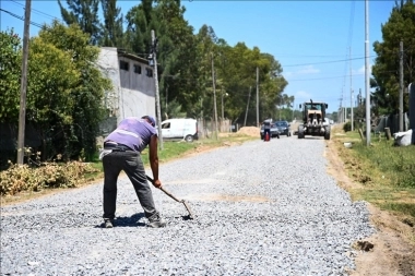 San Vicente avanza en las mejoras de las calles de Domselaar