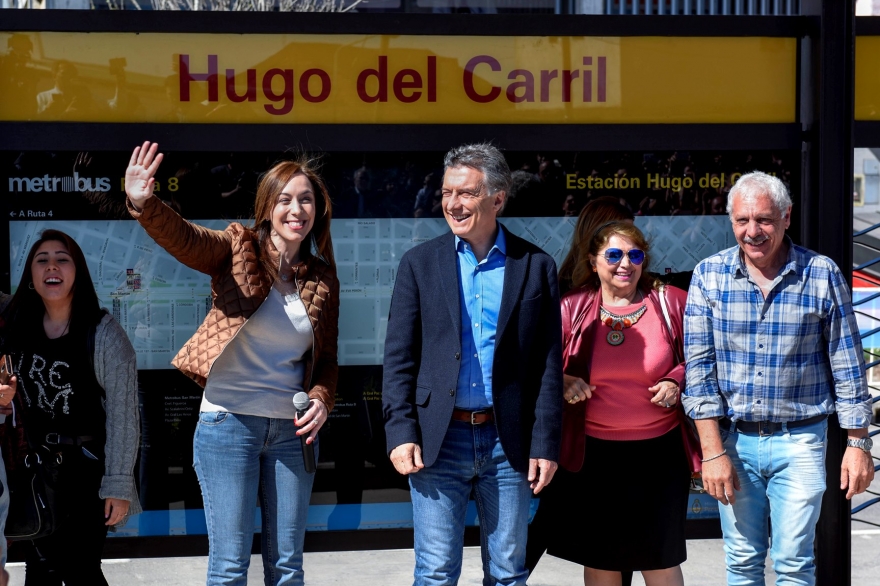 Macri, Vidal y el intendente Valenzuela inauguraron el Metrobus de Tres de Febrero