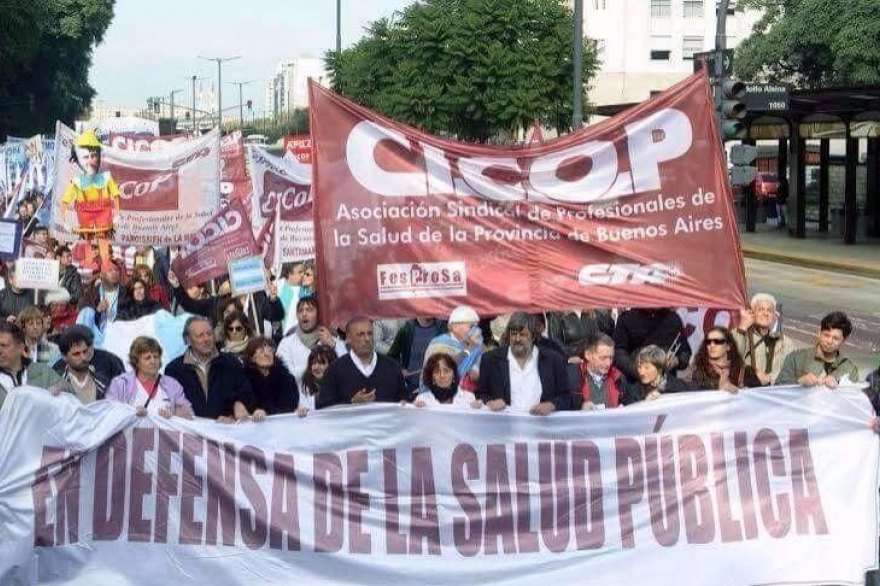 Desde Cicop continúan en protesta en reclamo de cumplimiento del acuerdo paritario