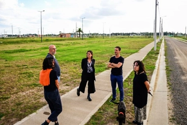 Mantegazza recibió a una diputada nacional y recorrieron los trabajos realizados en San Vicente