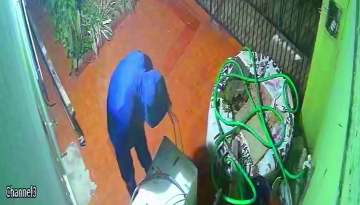 Spiderman del Conurbano trepó por una reja y se robó un lavarropas