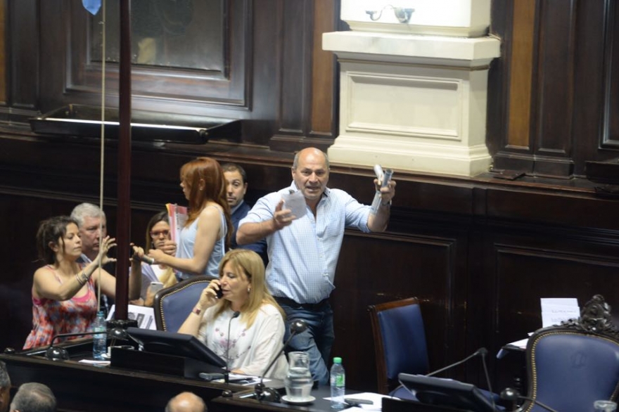 En la Legislatura también hubo escándalo: cuarto intermedio, gritos y empujones en Diputados