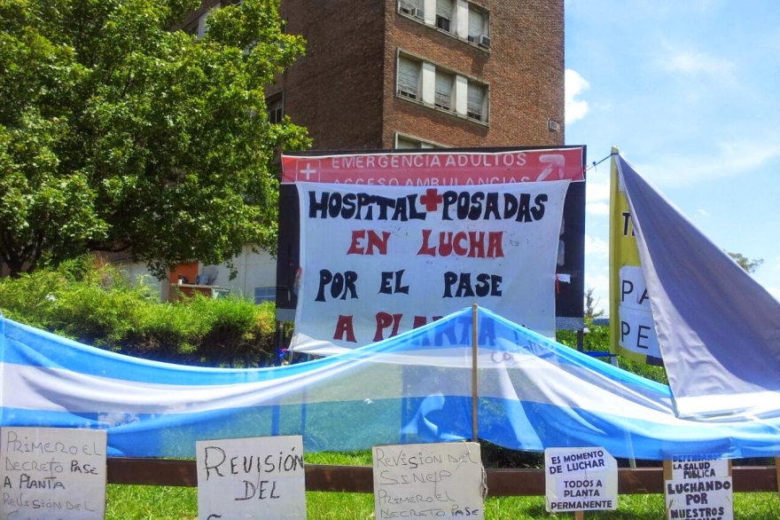 Sigue el conflicto en el Posadas: paro y movilización contra despidos de trabajadores