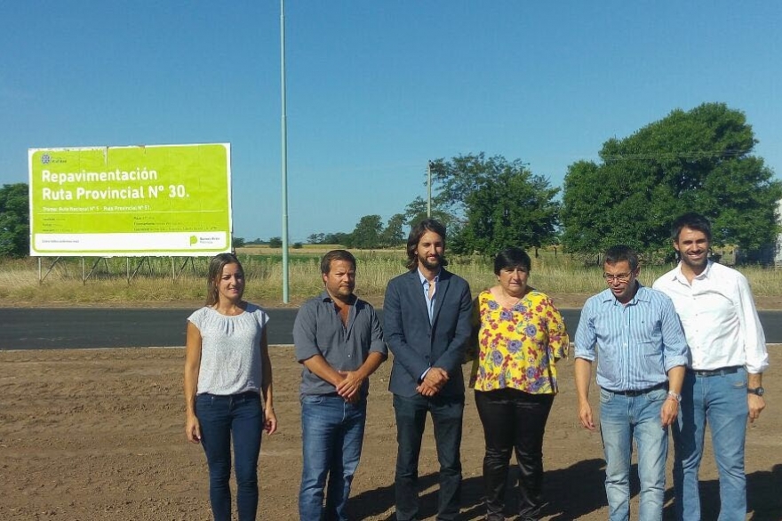 Diputada Ricchini recorrió obras de repavimentación en Ruta provincial  30 en Chivilcoy