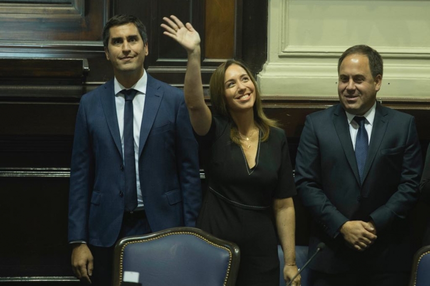 Así entró Vidal para dar su discurso de Apertura de Sesiones Ordinarias 2018