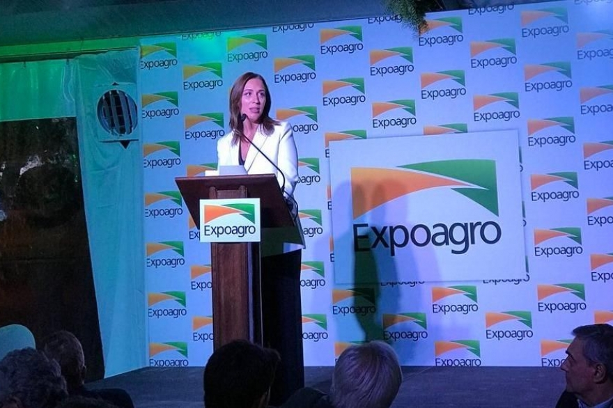 Vidal visitó la ExpoAgro de San Nicolas y prometió "declaraciones de emergencia" para el sector