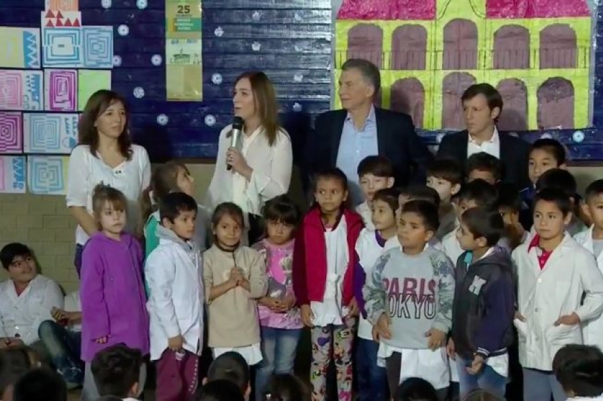 Macri y Vidal presentaron plan de mejoras para el sistema educativo de la Provincia