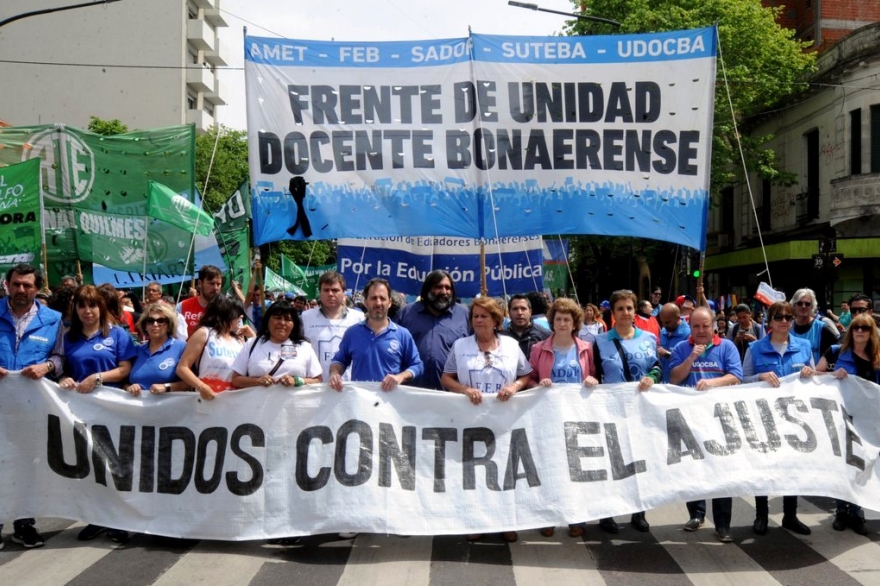 El paro docente terminó con una adhesión del 90 por ciento, según gremios bonaerenses