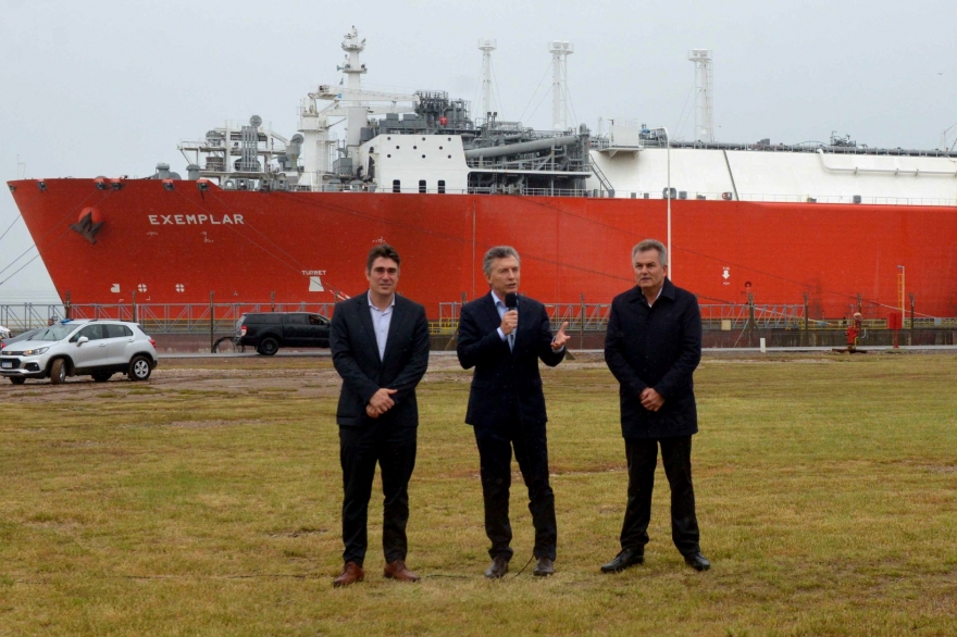 Macri encabezó acto Bahía: "Queremos ser uno de los principales exportadores de gas"