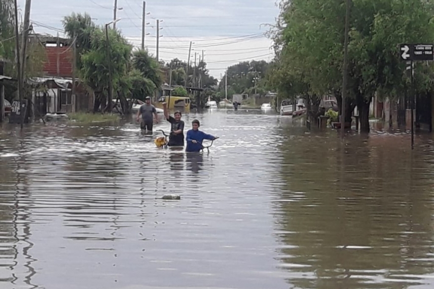 Números alarmantes: casi 1900 evacuados en la Provincia por temporal del fin de semana