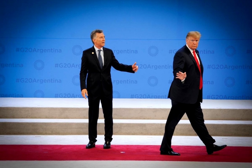 “¡Donald, Donald!: Trump plantó a Macri en el escenario del G20, tras los severos cruces por China