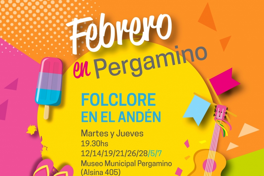 El folclore llega a Pergamino: todos los martes y jueves habrá clases gratis en el andén del Museo