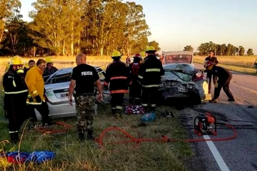 Trágico accidente  en Coronel Suárez deja como resultado cinco muertos y cuatro heridos