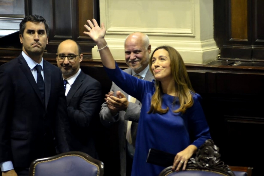 Mirá cómo ingresó Vidal a la Legislatura bonaerense para la Apertura de Sesiones