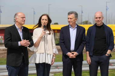 Más juntos que nunca: Macri, Vidal y Larreta inauguraron puente que une Lanús con Capital