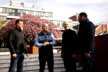 En una muestra de unidad, Larreta se reunió con Grindetti en Lanús