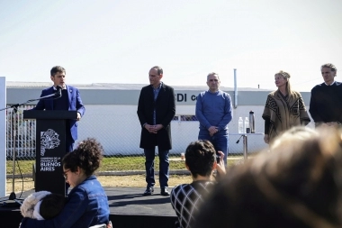 Kicillof visitó Cañuelas para la inauguración del primer Centro de Desarrollo Infantil del distrito