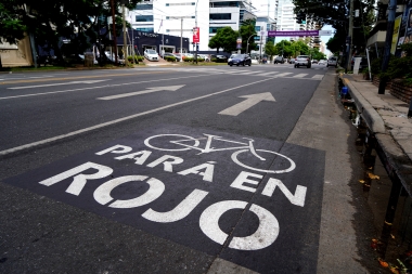 En Vicente López realizaron demarcación vial para uso responsable de bicicletas