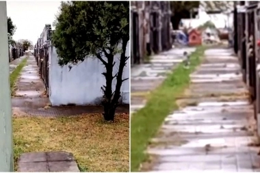 Video: miedo en Ezpeleta por una mujer que grabó a un "bebé fantasma" en un cementerio