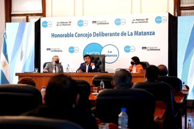 Con Magario vía zoom, Espinoza abrió las Sesiones en el Consejo Deliberante en La Matanza