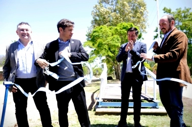 Kicillof inauguró el entubamiento del canal de la Laguna de Ranchos en General Paz