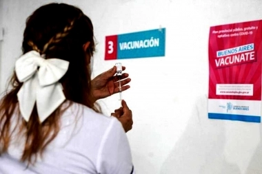 Vacunación libre para mayores de 35 años en toda la Provincia de Buenos Aires
