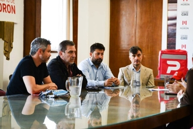 Ghi firmó un convenio de colaboración entre la Municipalidad de Morón y PedidosYa