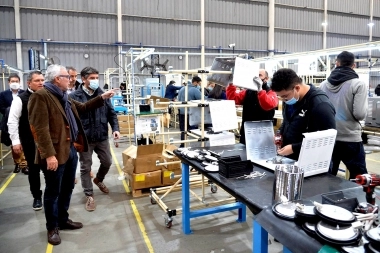 Zamora estuvo en la empresa tecnológica Nexina de Ricardo Rojas