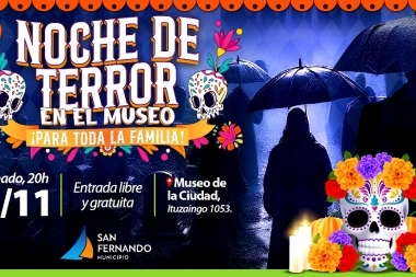 ¿Dulce o truco?: San Fernando tendrá una “Noche de Terror en el Museo”
