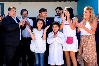 Escuelas A La Obra: Kicillof, Ishii y Sileoni inauguraron una primaria en Jose C. Paz