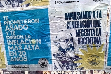 Aparecieron carteles de “La Julio Argentino”, agrupación que reivindica a Roca