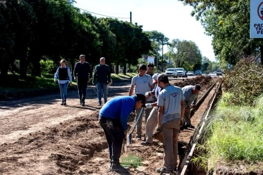 Rivadavia: Avanzan las obras y mejoras de servicios en Gonzalez Moreno