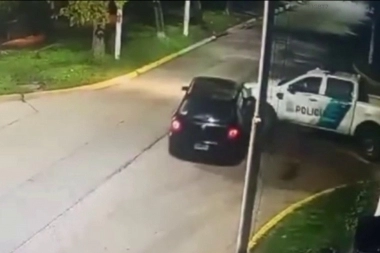 Un conductor alcoholizado chocó a una patrulla policial y se dio a la fuga en Cañuelas